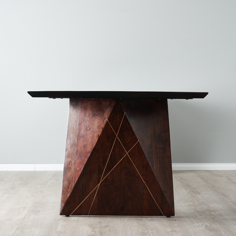 Dimitri Dark Brown Wooden Dining Table