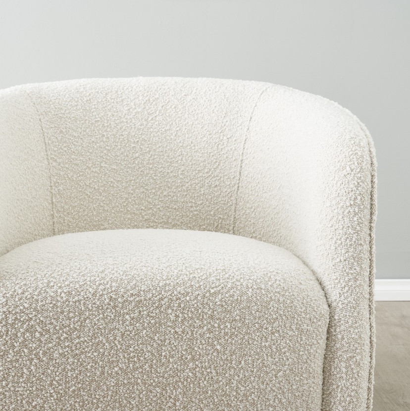 Andy Cream Boucle Club Chair | Koala Living