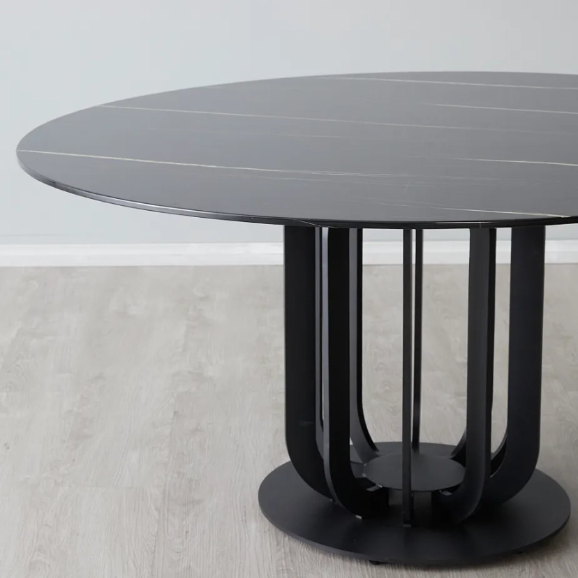 Lillian Black Marble Dining Table | Koala Living