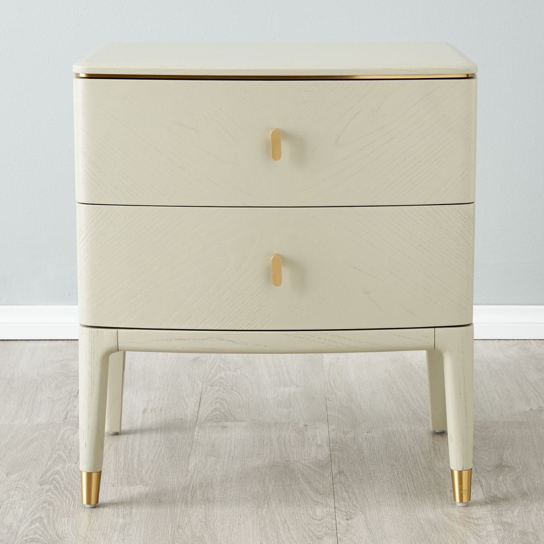 Beckham Cream Bedside Table