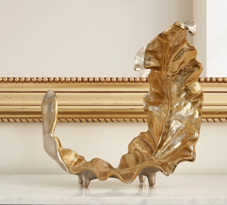 Golden Leaf Sculpture