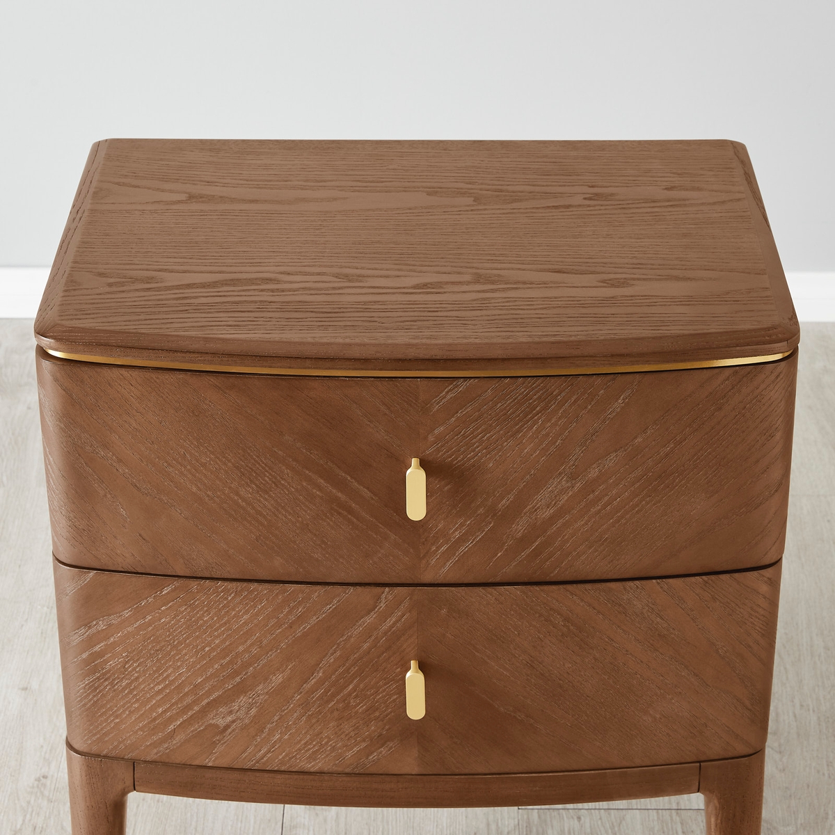 Beckham Light Brown Wooden Bedside Table
