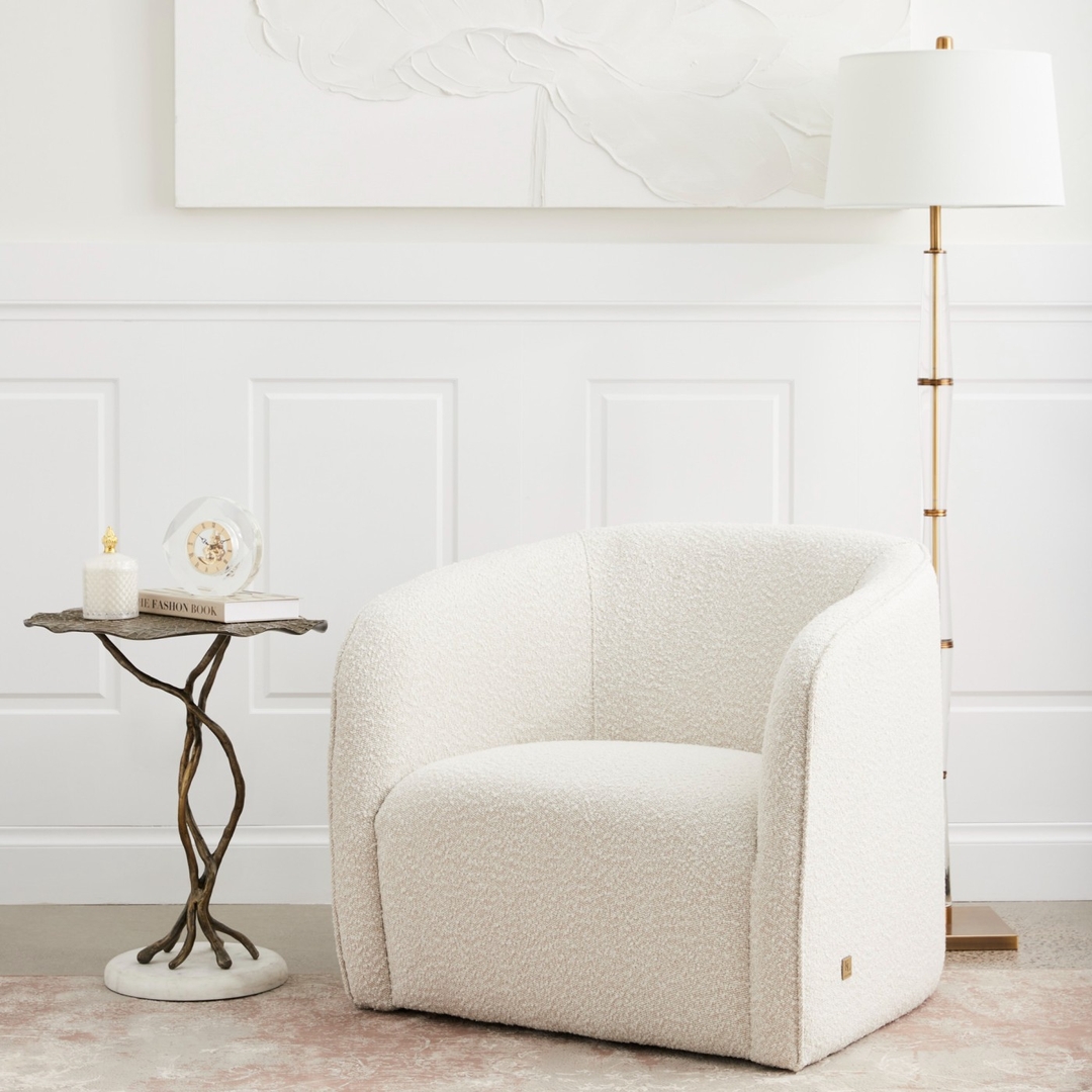 Andy Cream Boucle Club Chair