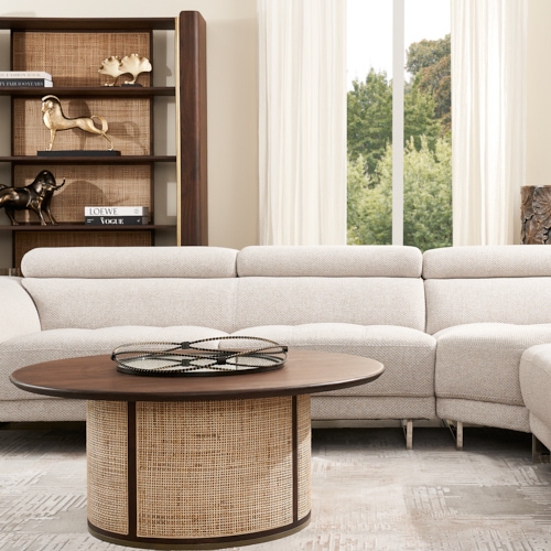 Valiant II Fleck Woven Fabric Corner Lounge