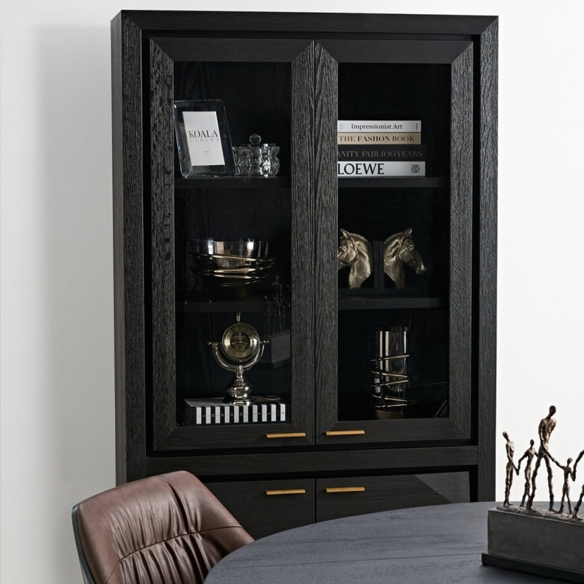Xandra Black Oak Veneer Display