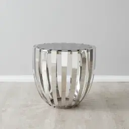 Aviary Stainless Steel Side Table