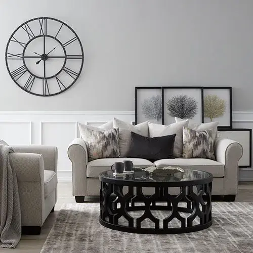 Open Cut Iron Clock