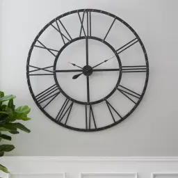 Open Cut Iron Clock