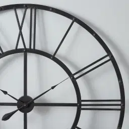Open Cut Iron Clock