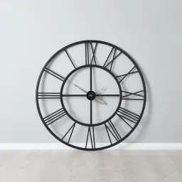 Open Cut Iron Clock