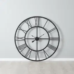 Open Cut Iron Clock