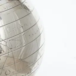 Marine Silver Globe Decorative