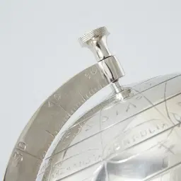 Marine Silver Globe Decorative