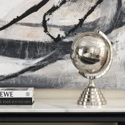 Marine Silver Globe Decorative