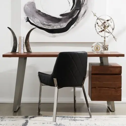 Tusk Natural Nickel Bookends 