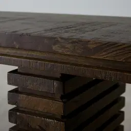 Rafiki Burnt Brown Mango Wood Dining Table 