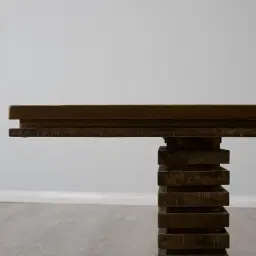 Rafiki Burnt Brown Mango Wood Dining Table 