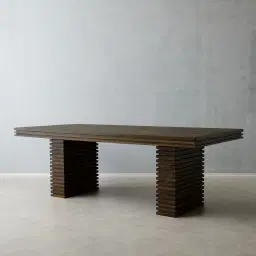 Rafiki Burnt Brown Mango Wood Dining Table 