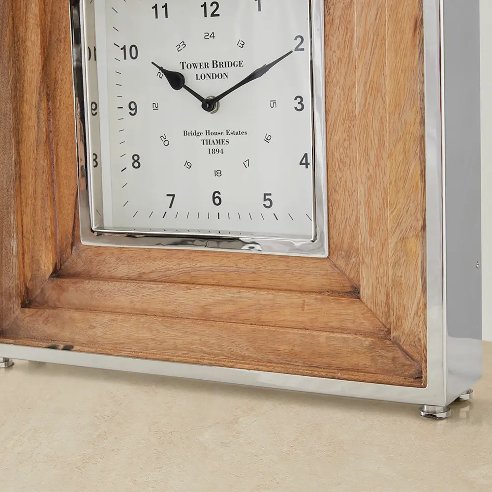 Cartier Wooden Table Clock