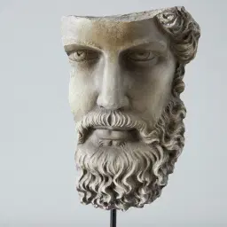 Pompeii Head on Stand - Stone White 