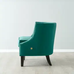 Vogue Peacock Blue Velvet Occasional Chair 