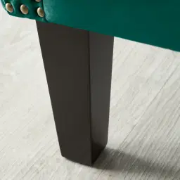 Vogue Peacock Blue Velvet Occasional Chair 