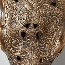 Carved Skull Wall Hanging