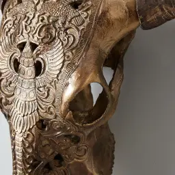 Carved Skull Wall Hanging