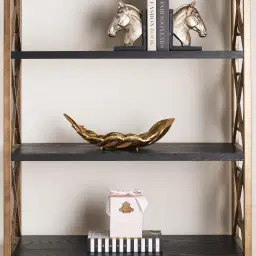 Golden Resin Leaf Platter