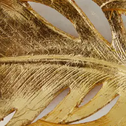 Golden Resin Leaf Platter