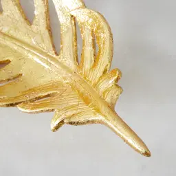 Golden Resin Leaf Platter