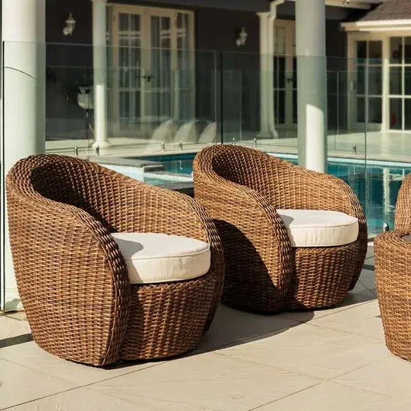 Juno Natural Brown Wicker Chair