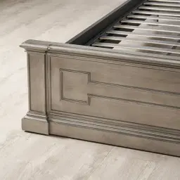 Solitude Antique Silver King Bed