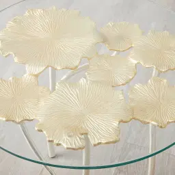 Rama Gold leaf Side table