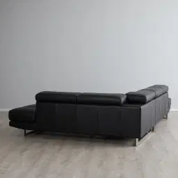 Aster Black Modular Right Chaise Lounge 
