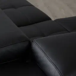 Aster Black Modular Left Chaise Lounge 