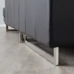 Aster Black Modular Left Chaise Lounge 