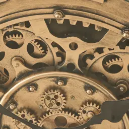 Gustav Antique Brass Finish Wall Clock