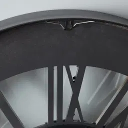 Sigmund Black Round Clock 