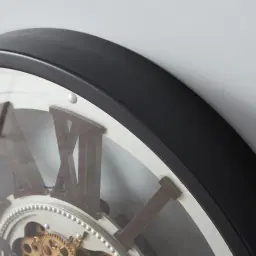 Sigmund Black Round Clock 
