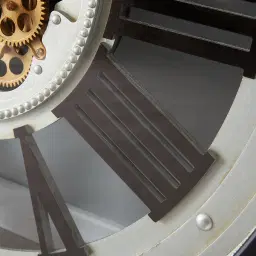 Sigmund Black Round Clock 