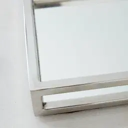 Celia Rectangular Stainless Steel Mirror Tray
