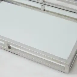 Celia Rectangular Stainless Steel Mirror Tray