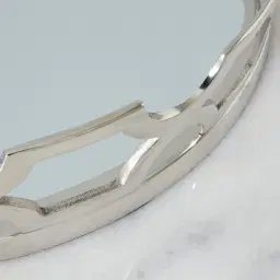 Elizabeth Silver Aluminium Round Mirror Tray 