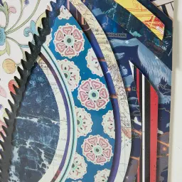 King Of Hearts Framed Paper Collage