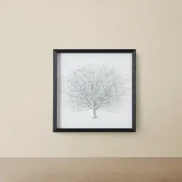 Silver Sea Fan Shadow Box Frame