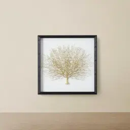 Brass Colour Sea Fan Shadow Box Frame
