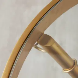 Sandringham Gold Side Table - Glass Top