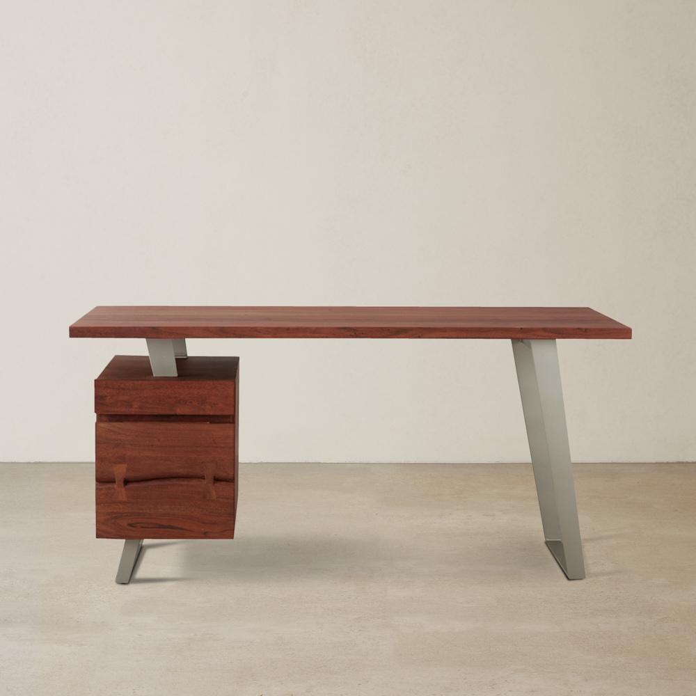 Nature Line Brown Wooden Desk