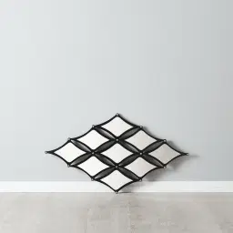 Soho Black Diamond Shape Mirror